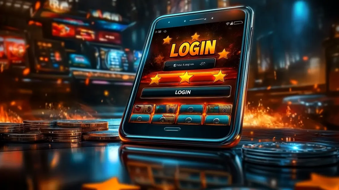 A beautiful woman with red hair is featured on a mobile phone screen for the 'Rolut Casino', inviting you to spin the wheel and win big at JILI16's live roulette.